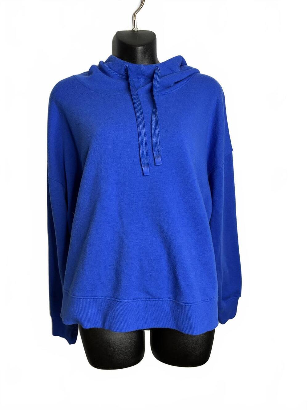 Xersion Women's Blue Hoodie Sweatshirt Size 2X Cotton Polyester Blend